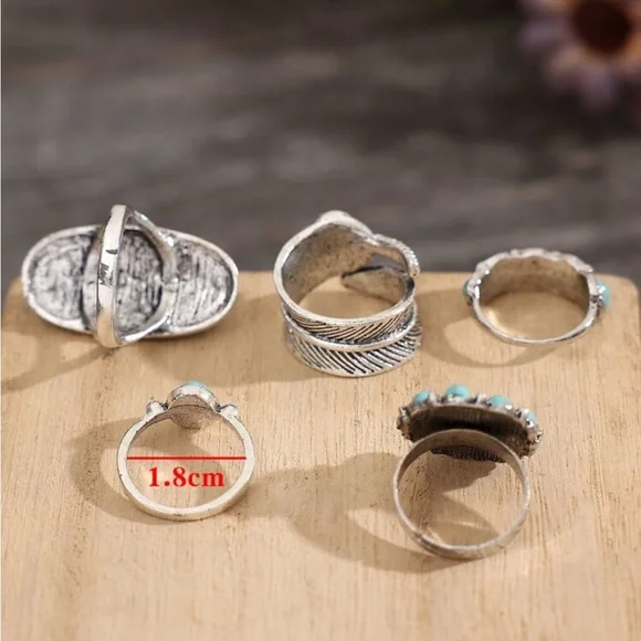 Bohemian Turquoise Ring Collection - Picture 4 of 13